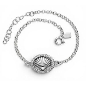 Pulsera concha Santiago circonitas