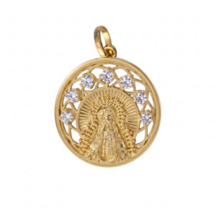 Medalla chapada Virgen de la Soledad