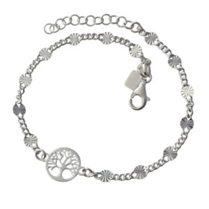 Pulsera barbada dibujo árbol de la vida