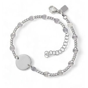 Pulsera barbada dibujo disco