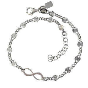 Pulsera barbada dibujo infinito