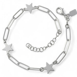 Pulsera cadena forzada estrellas