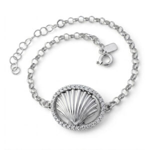 Pulsera concha Santiago circonitas