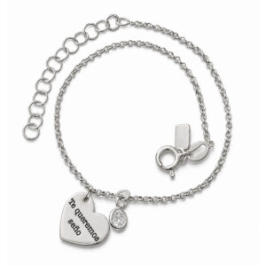 Pulsera seño corazón circonita